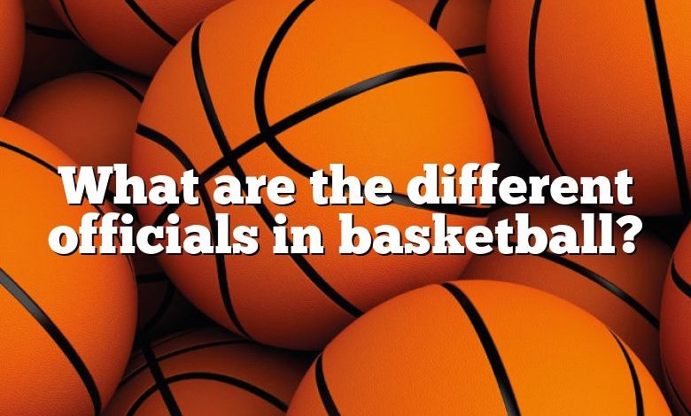 What are the different officials in basketball?