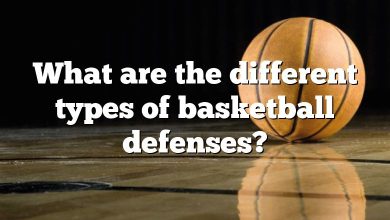 What are the different types of basketball defenses?