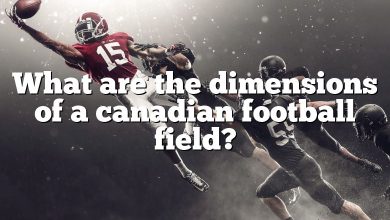 What are the dimensions of a canadian football field?