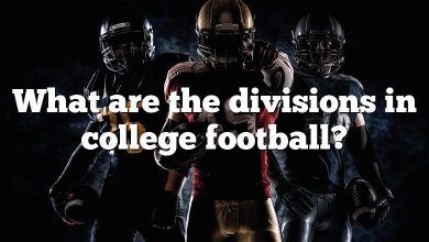 What are the divisions in college football?