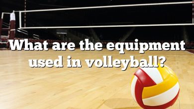 What are the equipment used in volleyball?