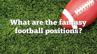 What are the fantasy football positions?