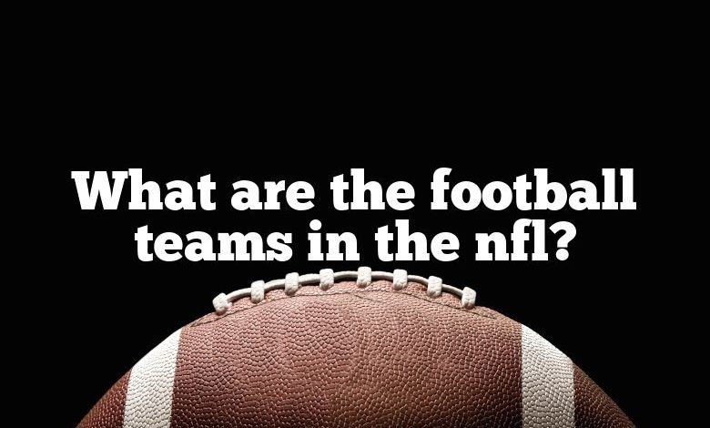 What are the football teams in the nfl?