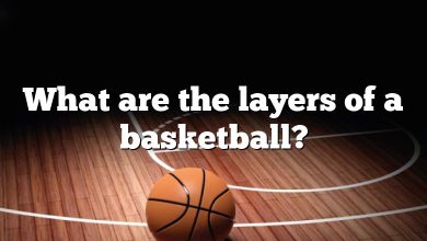 What are the layers of a basketball?