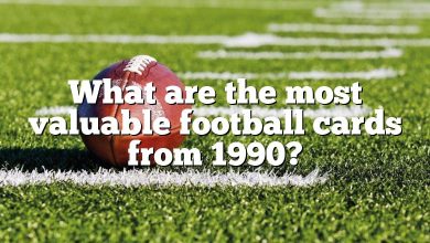 What are the most valuable football cards from 1990?