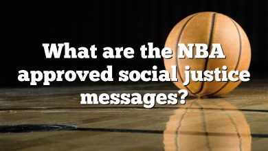 What are the NBA approved social justice messages?