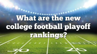 What are the new college football playoff rankings?