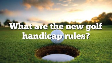 What are the new golf handicap rules?