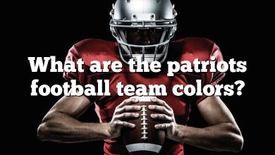 What are the patriots football team colors?