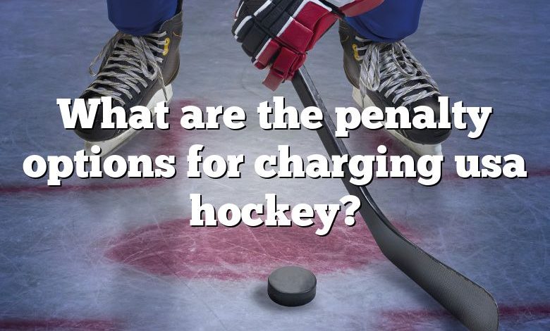 What are the penalty options for charging usa hockey?