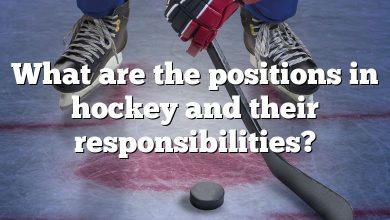 What are the positions in hockey and their responsibilities?