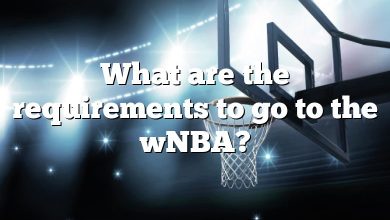 What are the requirements to go to the wNBA?