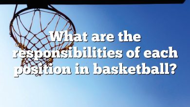 What are the responsibilities of each position in basketball?