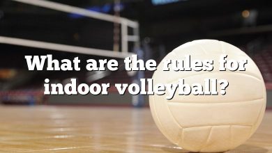 What are the rules for indoor volleyball?