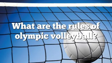 What are the rules of olympic volleyball?