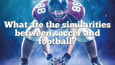 What are the similarities between soccer and football?