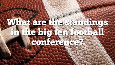 What are the standings in the big ten football conference?