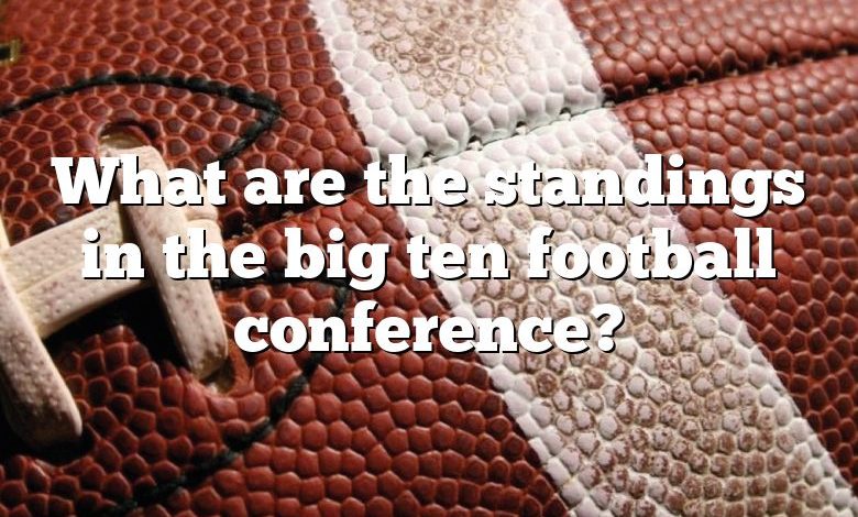 What are the standings in the big ten football conference?