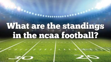 What are the standings in the ncaa football?