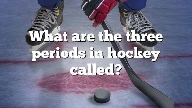 What are the three periods in hockey called?