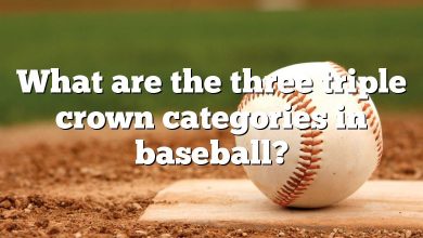 What are the three triple crown categories in baseball?