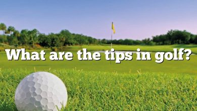 What are the tips in golf?