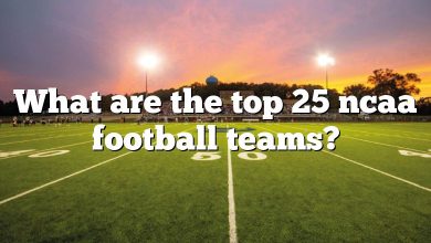 What are the top 25 ncaa football teams?