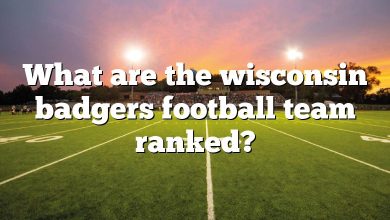 What are the wisconsin badgers football team ranked?