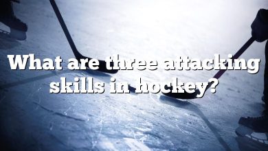 What are three attacking skills in hockey?