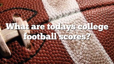 What are todays college football scores?