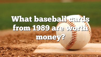What baseball cards from 1989 are worth money?