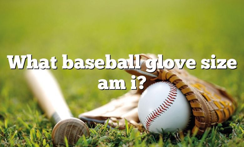 What baseball glove size am i?