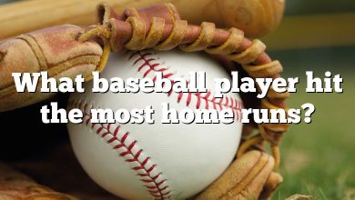 What baseball player hit the most home runs?