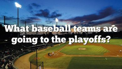 What baseball teams are going to the playoffs?