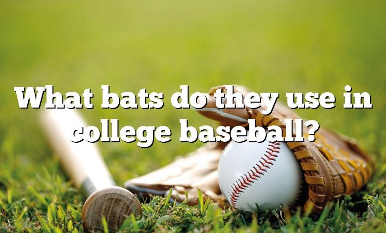 What bats do they use in college baseball?