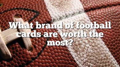 What brand of football cards are worth the most?