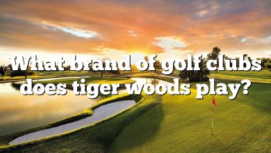 What brand of golf clubs does tiger woods play?