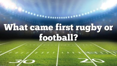 What came first rugby or football?
