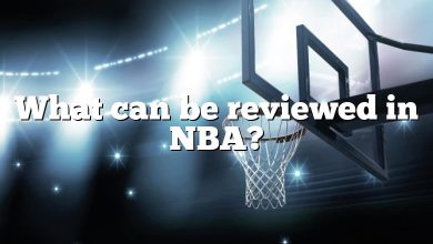 What can be reviewed in NBA?
