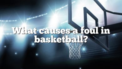 What causes a foul in basketball?