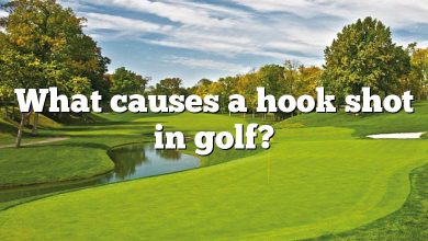 What causes a hook shot in golf?