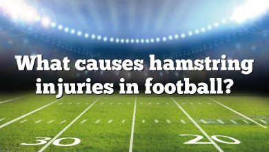 What causes hamstring injuries in football?