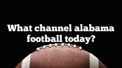 What channel alabama football today?