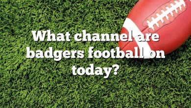 What channel are badgers football on today?