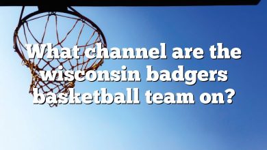 What channel are the wisconsin badgers basketball team on?
