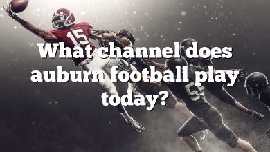 What channel does auburn football play today?