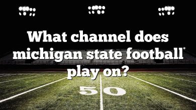 What channel does michigan state football play on?