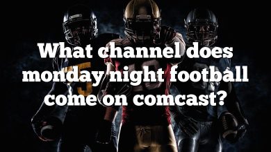 What channel does monday night football come on comcast?