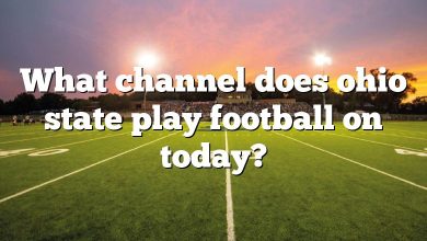 What channel does ohio state play football on today?