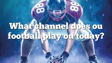 What channel does ou football play on today?